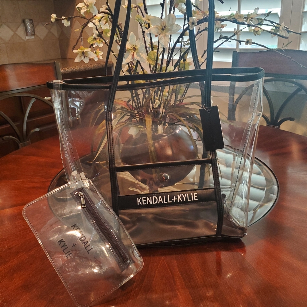 Kendall & Kylie Clear Transparent Stadium Tote Bag